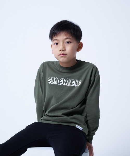 JUNKSOUL(ジャンクソウル)の「DEGRELATE / バリエーションロンT2(M4)(Tシャツ/カットソー・キッズ・その他3/オレンジ/カーキ/ライム/ネイビー/ホワイト/パープル/ブラック系/ブラック系2/グレー/その他2/ホワイト系その他2/ブルー/グリーン/その他1/バイオレット/ライトグレー/ブルー系その他・120/160/140/130/150)」の7枚目の写真