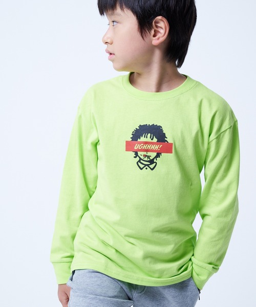 JUNKSOUL(ジャンクソウル)の「DEGRELATE / バリエーションロンT2(M4)(Tシャツ/カットソー・キッズ・その他3/オレンジ/カーキ/ライム/ネイビー/ホワイト/パープル/ブラック系/ブラック系2/グレー/その他2/ホワイト系その他2/ブルー/グリーン/その他1/バイオレット/ライトグレー/ブルー系その他・120/160/140/130/150)」の9枚目の写真