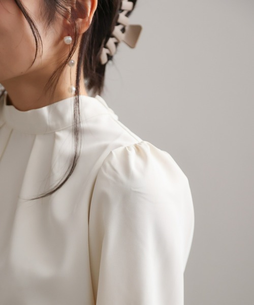 sakishimatokyo(サキシマトーキョー)の「2WAYリボンパワショルブラウス(シャツ/ブラウス・レディース・ブラック/アイボリー/グリーン・FREE)」の8枚目の写真