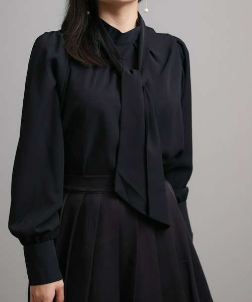 sakishimatokyo(サキシマトーキョー)の「2WAYリボンパワショルブラウス(シャツ/ブラウス・レディース・ブラック/アイボリー/グリーン・FREE)」の18枚目の写真