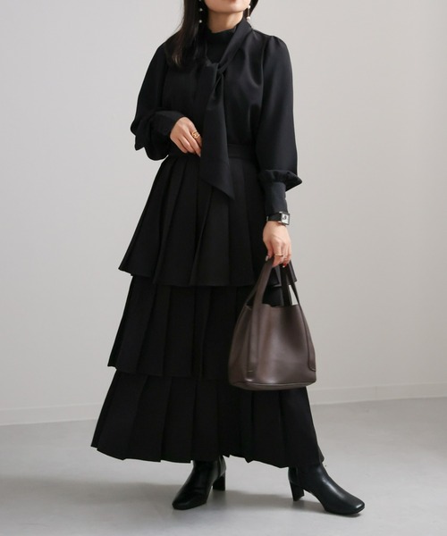 sakishimatokyo(サキシマトーキョー)の「2WAYリボンパワショルブラウス(シャツ/ブラウス・レディース・ブラック/アイボリー/グリーン・FREE)」の22枚目の写真