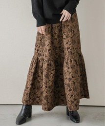 ジャガード風ロングスカート