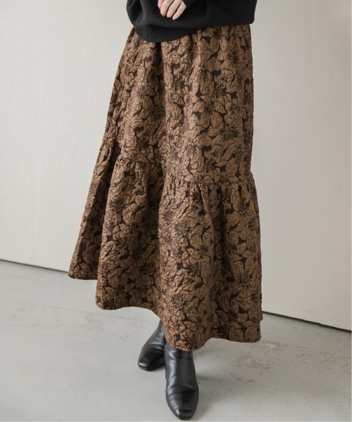 SUGAR BISKET（シュガービスケット）の「ジャガード風ロングスカート（スカート・レディース・ブラック/グレー/ブラウン・フリー）」の16枚目の写真