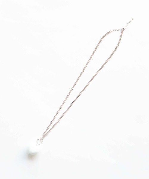 Casselini（キャセリーニ）の「Casselini(キャセリーニ)ビッグハートネックレス（ネックレス・レディース・ホワイト/シルバー/ゴールド/マルチ・FREE）」の16枚目の写真