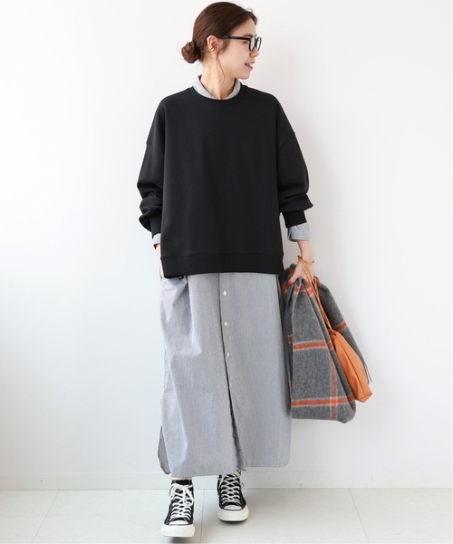 JOURNAL STANDARD relume(ジャーナルスタンダード レリューム)の「《追加》CTダンボールプルオーバー(スウェット・レディース・ブラック/レッド/グレー・FREE)」の5枚目の写真