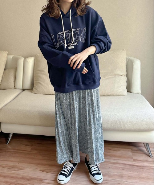 Isn't She?(イズントシー)の「ランダムドットプリーツスカート(スカート・レディース・ブルー/アイボリー・FREE)」の18枚目の写真