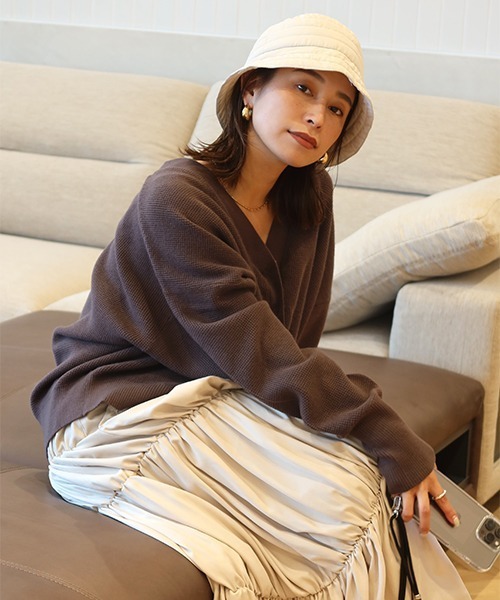 CREDONA（クレドナ）の「キルティングハット（ハット・レディース・ホワイト系その他・FREE）」の7枚目の写真