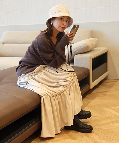 CREDONA（クレドナ）の「キルティングハット（ハット・レディース・ホワイト系その他・FREE）」の3枚目の写真