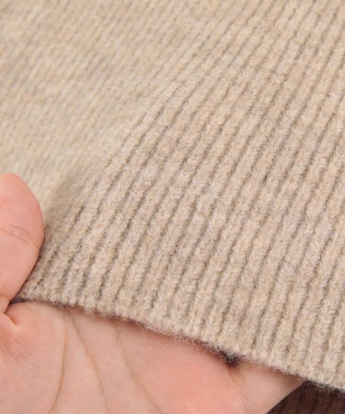 titivate(ティティベイト)の「ハイネックニットワンピース(ワンピース・レディース・ライトブルー/ピンク/ベージュ/オレンジ/チャコール・S/M)」の8枚目の写真