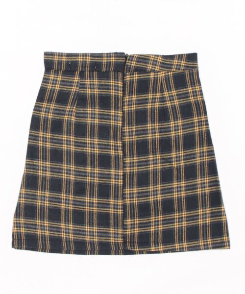 urge：（アージコロン ）の「【URGE：】 チェック柄 台形 ミニスカート（スカート・レディース・ネイビー/ブラック/レッド・SMALL/MEDIUM/LARGE）」の9枚目の写真