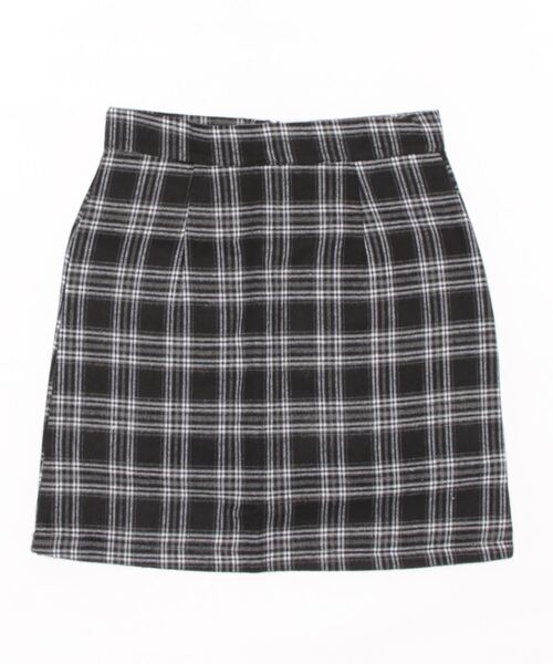 urge：（アージコロン ）の「【URGE：】 チェック柄 台形 ミニスカート（スカート・レディース・ネイビー/ブラック/レッド・SMALL/MEDIUM/LARGE）」の10枚目の写真