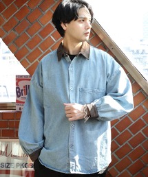８(eight) | デニムバルーンスリーブシャツ(シャツ/ブラウス)