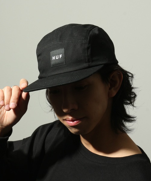 HUF（ハフ）の「【HUF/ハフ】ESSENTIALS BOX LOGO VOLLEY/エッセンシャルボックスロゴキャップ（キャップ・メンズ・ブラック・FREE）」の9枚目の写真