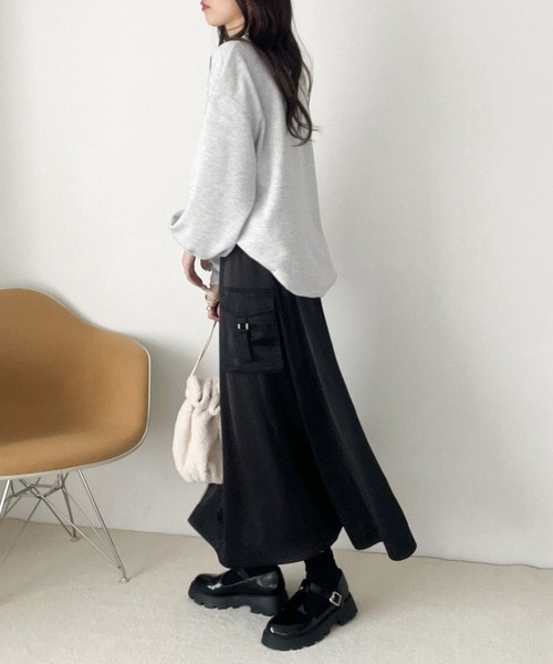 Heather(ヘザー)の「裏毛ロゴチュニックスウェット 180910(スウェット・レディース・グレー/アイボリー/ネイビー・FREE)」の12枚目の写真