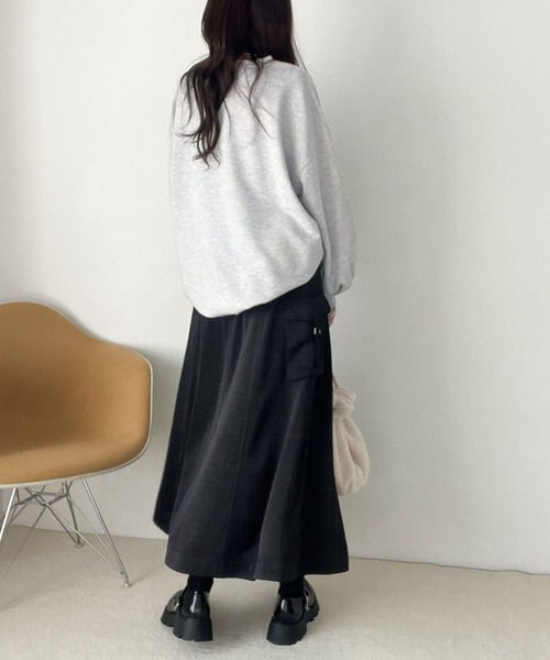 Heather(ヘザー)の「裏毛ロゴチュニックスウェット 180910(スウェット・レディース・グレー/アイボリー/ネイビー・FREE)」の13枚目の写真