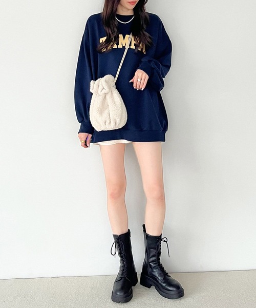 Heather(ヘザー)の「裏毛ロゴチュニックスウェット 180910(スウェット・レディース・グレー/アイボリー/ネイビー・FREE)」の18枚目の写真