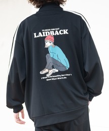 Red Cap Girl（レッドキャプガール）の「【a-r】〔Red Cap Girl/レッドキャップガール〕サイドライン RCGバックプリント トラックジャケット/ジャージ（ジャージ・メンズ）」