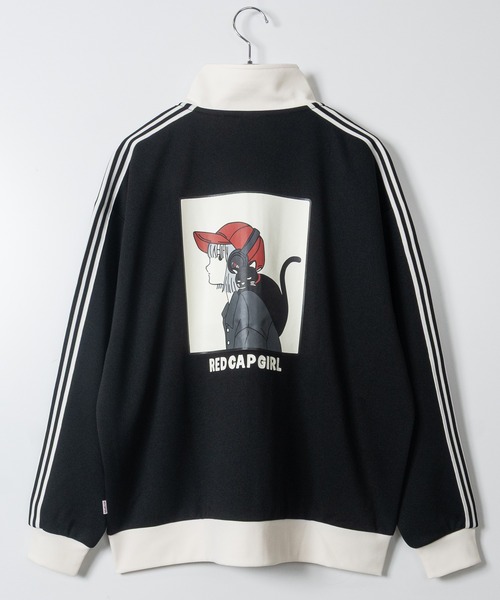 Red Cap Girl（レッドキャプガール）の「【a-r】〔Red Cap Girl/レッドキャップガール〕サイドライン RCGバックプリント トラックジャケット/ジャージ（ジャージ・レディース・オフホワイト/ネイビー/ブラック/ネイビー系/ブラック系その他/アイボリー/ホワイト系その他/ブラック系その他2/グリーン/ワイン/ブラック系1/ブラック系2/チャコールグレー/ホワイト系1/ネイビー系1/ブラック系3/ホワイト系3/グレー系3・X-LARGE/MEDIUM/LARGE）」の22枚目の写真