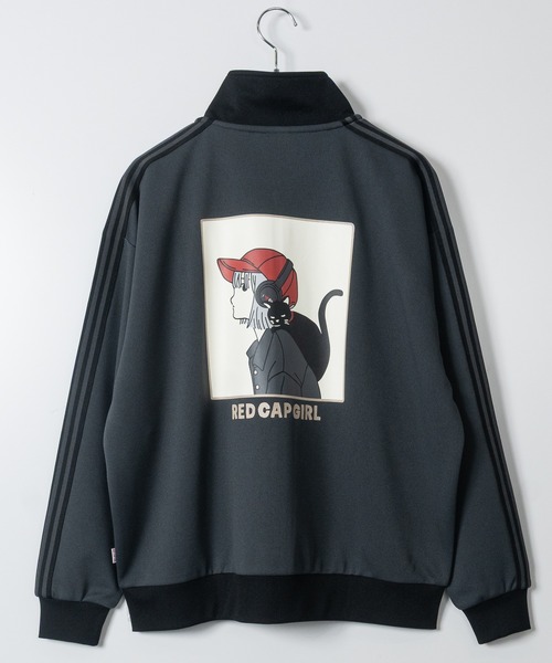 Red Cap Girl（レッドキャプガール）の「【a-r】〔Red Cap Girl/レッドキャップガール〕サイドライン RCGバックプリント トラックジャケット/ジャージ（ジャージ・レディース・オフホワイト/ネイビー/ブラック/ネイビー系/ブラック系その他/アイボリー/ホワイト系その他/ブラック系その他2/グリーン/ワイン/ブラック系1/ブラック系2/チャコールグレー/ホワイト系1/ネイビー系1/ブラック系3/ホワイト系3/グレー系3・X-LARGE/MEDIUM/LARGE）」の20枚目の写真