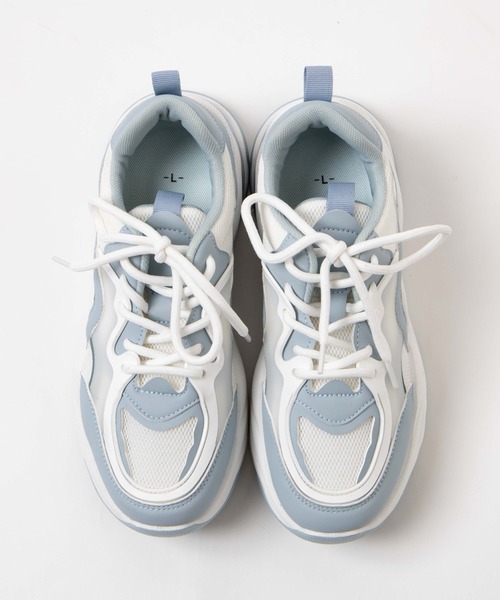 WEGO(ウィゴー)の「WEGO/クリアソールスニーカー(スニーカー・レディース・ブラック/ホワイト/サックスブルー・LARGE/MEDIUM)」の7枚目の写真