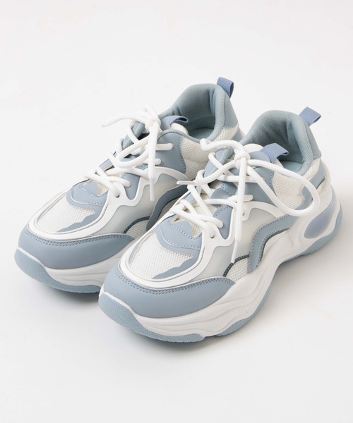 WEGO(ウィゴー)の「WEGO/クリアソールスニーカー(スニーカー・レディース・ブラック/ホワイト/サックスブルー・LARGE/MEDIUM)」の12枚目の写真