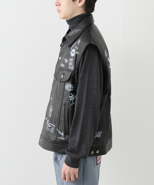 DAIRIKU（ダイリク）の「【DAIRIKU×tappei】LEATHER VEST（ライダース