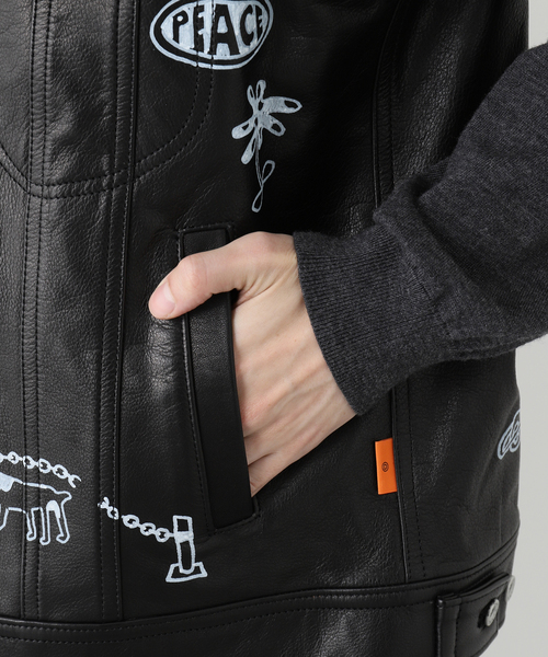 DAIRIKU（ダイリク）の「【DAIRIKU×tappei】LEATHER VEST（ライダース