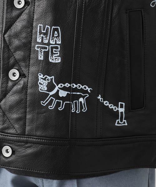 DAIRIKU（ダイリク）の「【DAIRIKU×tappei】LEATHER VEST（ライダース