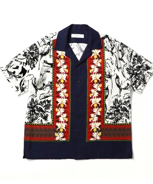 TOGA VIRILIS(トーガ ビリリース)の「TOGA VIRILIS Cupra cotton twill print shirt トーガ(シャツ/ブラウス・メンズ・ホワイト・46/48)」の1枚目の写真