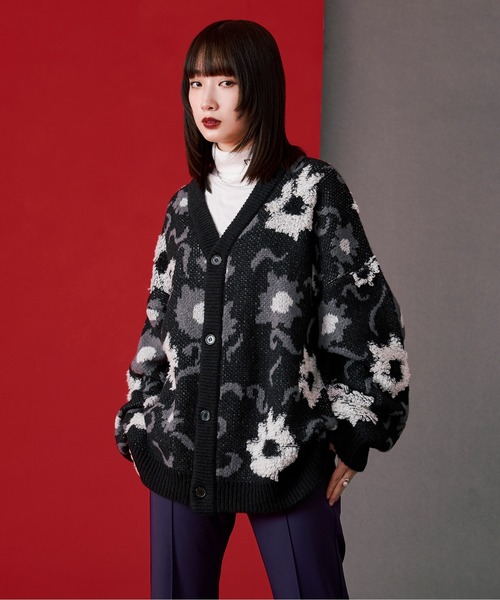 セール】フラワーループカーディガン（カーディガン/ボレロ）｜Ellno