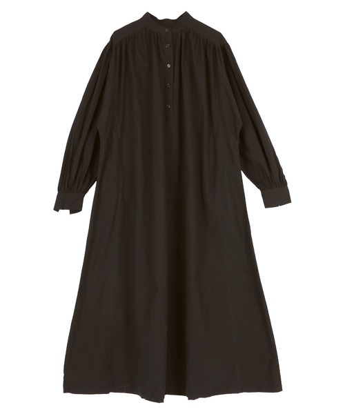 titivate(ティティベイト)の「バンドカラーボリュームギャザーワンピース(シャツワンピース・レディース・オレンジ/ライトピンク/ブラック/オフホワイト・M/S)」の18枚目の写真