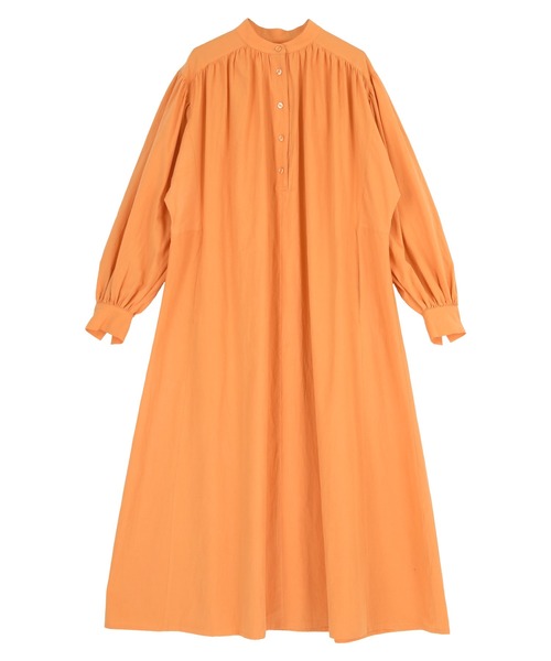 titivate(ティティベイト)の「バンドカラーボリュームギャザーワンピース(シャツワンピース・レディース・オレンジ/ライトピンク/ブラック/オフホワイト・M/S)」の20枚目の写真