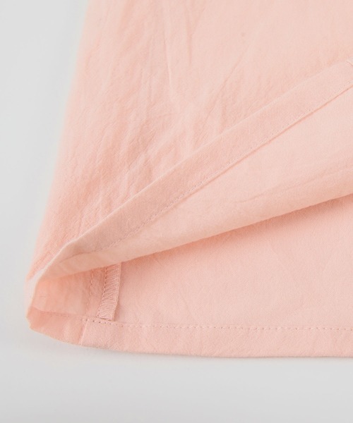 titivate(ティティベイト)の「バンドカラーボリュームギャザーワンピース(シャツワンピース・レディース・オレンジ/ライトピンク/ブラック/オフホワイト・M/S)」の13枚目の写真