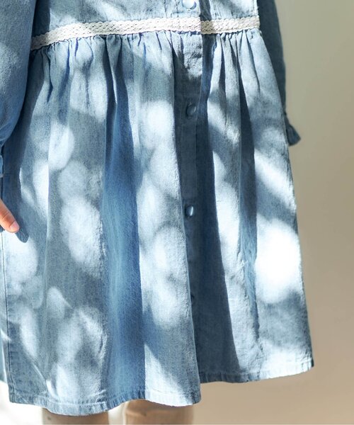 apres les cours(アプレレクール)の「着回しマルチワンピ(ワンピース・キッズ・インディゴブルー/チェック/ピンク・80/90/100/110/120/130/140)」の15枚目の写真