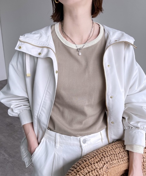 バイカラーインナーTシャツ