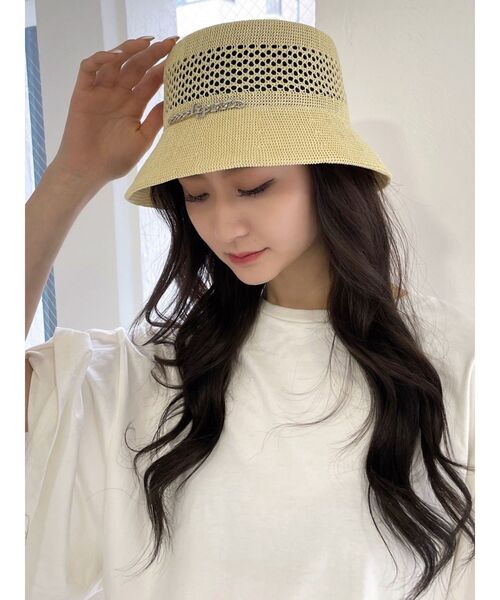GYDA（ジェイダ）の「GGチェーン付きカゴバケットHAT（ハット・レディース・ベージュ/ブラック・FREE）」の12枚目の写真
