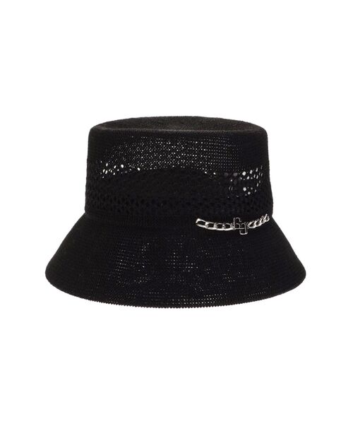 GYDA（ジェイダ）の「GGチェーン付きカゴバケットHAT（ハット・レディース・ベージュ/ブラック・FREE）」の5枚目の写真