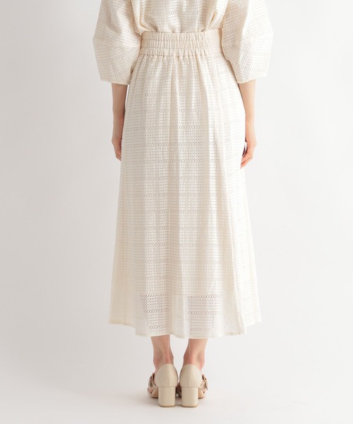 Andemiu（アンデミュウ）の「【セットアップ対応】コウシレースフレアスカート187583（スカート・レディース・ブラック/アイボリー/ピンク・FREE）」の18枚目の写真