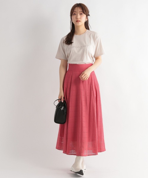 Andemiu（アンデミュウ）の「【セットアップ対応】コウシレースフレアスカート187583（スカート・レディース・ブラック/アイボリー/ピンク・FREE）」の17枚目の写真