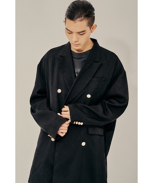 セール】【Oversized double breasted jacket】/オーバーサイズ