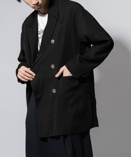 セール】【Oversized double breasted jacket】/オーバーサイズ