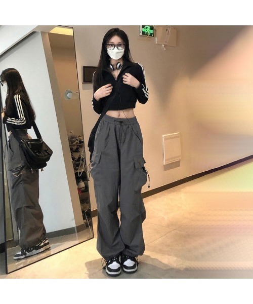 DOOPZ パラシュートワイドカーゴパンツ Parachute Wide Cargo Pants - パラシュートワイドカーゴパンツ