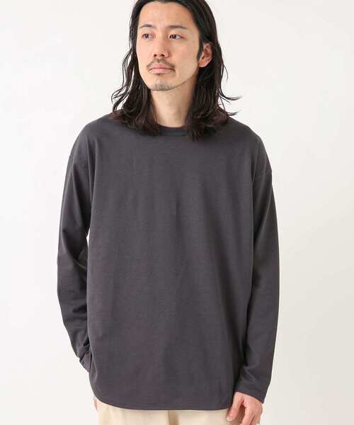 URBAN RESEARCH Sonny Label(アーバンリサーチサニーレーベル)の「『抗菌/防臭』ラウンドヘムロングスリーブTシャツ(Tシャツ/カットソー・メンズ・ホワイト/チャコールグレー/ホワイト系その他・MEDIUM/LARGE)」の19枚目の写真
