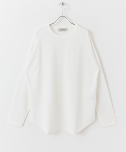 URBAN RESEARCH Sonny Label(アーバンリサーチサニーレーベル)の「『抗菌/防臭』ラウンドヘムロングスリーブTシャツ(Tシャツ/カットソー・メンズ・ホワイト/チャコールグレー/ホワイト系その他・MEDIUM/LARGE)」の15枚目の写真