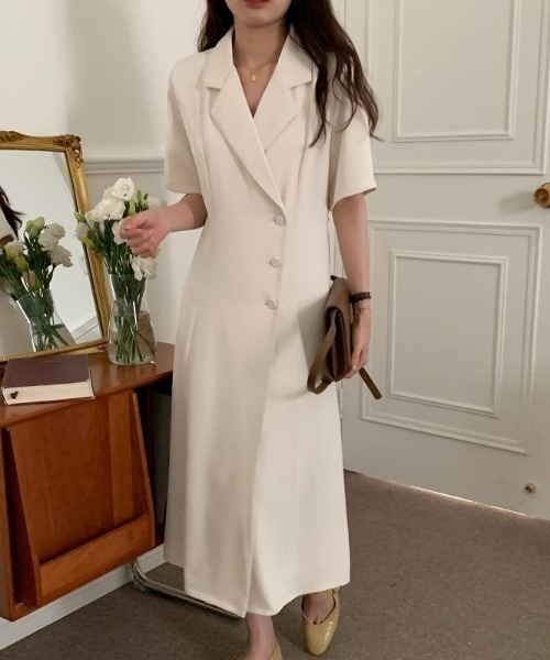 N.s(エヌドットエス)の「開襟カシュクールロングワンピース(ワンピース・レディース・ベージュ/ブラウン/ブラック・FREE)」の18枚目の写真
