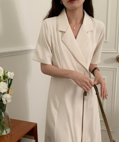 N.s(エヌドットエス)の「開襟カシュクールロングワンピース(ワンピース・レディース・ベージュ/ブラウン/ブラック・FREE)」の20枚目の写真