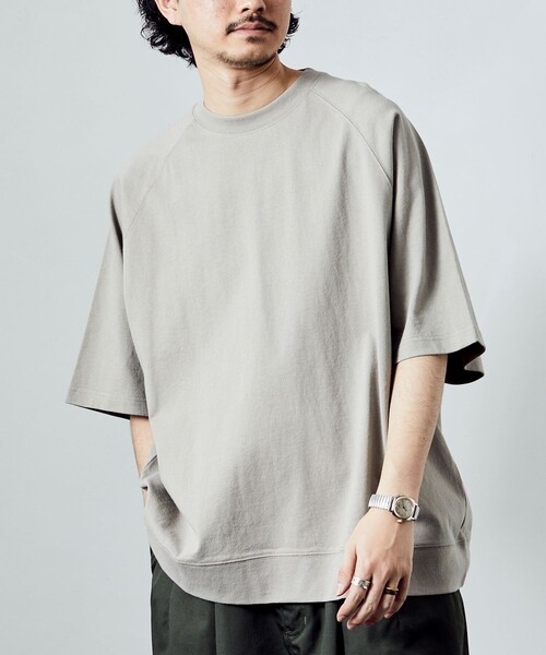 FREAK'S STORE(フリークスストア)の「【限定展開】9オンス Heavyweight ビッグシルエット ラグランスリーブTシャツ/ヘビーウェイト(Tシャツ/カットソー・メンズ・ホワイト/アッシュグレー/ブラック/ダークグリーン/ネイビー/グレイッシュベージュ・SMALL/MEDIUM/LARGE)」の20枚目の写真