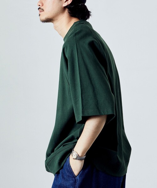 FREAK'S STORE(フリークスストア)の「【限定展開】9オンス Heavyweight ビッグシルエット ラグランスリーブTシャツ/ヘビーウェイト(Tシャツ/カットソー・メンズ・ホワイト/アッシュグレー/ブラック/ダークグリーン/ネイビー/グレイッシュベージュ・SMALL/MEDIUM/LARGE)」の17枚目の写真