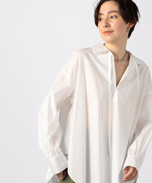 NOLLEY’S（ノーリーズ）の「タイプライタースキッパーシャツ（シャツ/ブラウス・レディース・ホワイト/ブルー系その他3・FREE）」の16枚目の写真