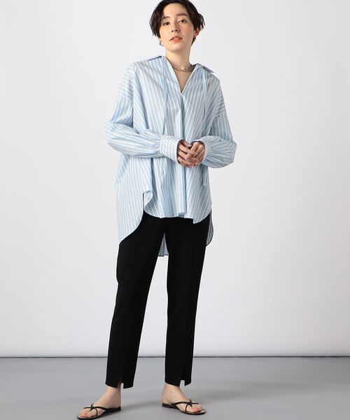 NOLLEY’S（ノーリーズ）の「タイプライタースキッパーシャツ（シャツ/ブラウス・レディース・ホワイト/ブルー系その他3・FREE）」の18枚目の写真